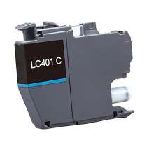 Compatible inkjet cartridge for Brother LC401C - cyan