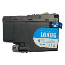 Compatible inkjet cartridge for Brother LC406C - cyan